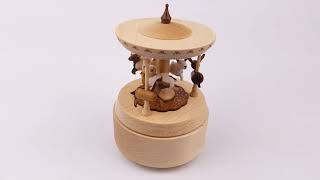 Carousel Wooden Musical Box [upl. by Blaze]