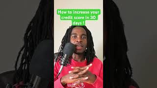 How to increase your credit score in 30 days investing credithistory freecreditscore shorts [upl. by Einallem597]