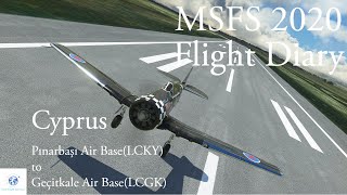 MSFS 2020 Flight Diary  1日1飛  Cyprus  LCKY to LCGK  Flight amp Music with calm [upl. by Nallek]