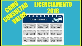 Como Consultar o Valor do licenciamento 2018 [upl. by Tyoh]