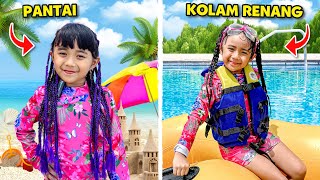 BERENANG DI PANTAI VS KOLAM RENANG BALI [upl. by Inah]