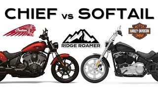 Indian Chief versus HD Softail Standard  By the Numbers Comparison [upl. by Einrae]