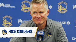 Steve Kerr Recaps Warriors Win Over Lakers  Oct15 2024 [upl. by Ethel331]