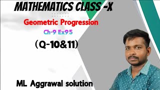 Arithmetic And Geometric Progression Class 10 ICSEAP And GP class 10 Math Chapter 9 Exercise 95 [upl. by Smitt]