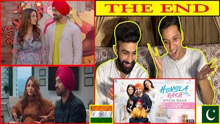 Pakistani React On Honsla Rakh Trailer Diljit Dosanjh Sonam Bajwa Shehnaaz Gill  Reaction Videos [upl. by Aneekal]