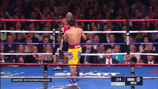 Fight Highlights of the quotMayweather vs Pacquiaoquot fight at MGM Grand in Las Vegas [upl. by Nevs936]