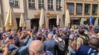 TARTAN ARMY Invade MARIENPLATZ in MUNICH [upl. by Navek]