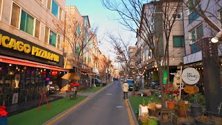 Bojeongdong Cafe Street a wonderful street in Yongin City  Yongin South Korea 4K HDR [upl. by Haroldson]