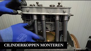 17 Motorrevisie  cilinderkoppen monteren [upl. by Lundberg800]