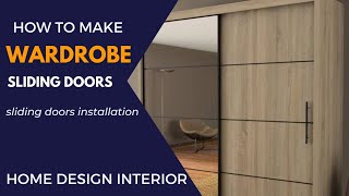 Sliding Door Cupboard Installation  homedesigninterior4179 [upl. by Akienahs]