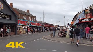 Mablethorpe Walk Town Centre amp Beach【4K】 [upl. by Ahsieym]