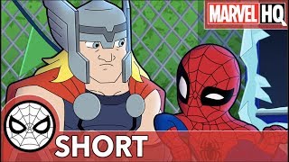 Spidey amp Thor Break The Ice  Marvel Super Hero Adventures  Uh Oh Its Magic  SHORT [upl. by Ajay]