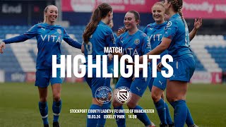 Stockport County Ladies Vs FC United of Manchester  Match Highlights  100324 [upl. by Acemaj]