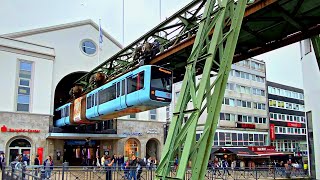 Schwebebahn Suspension Railway in Wuppertal Germany 🇩🇪  2023 [upl. by Nilrak]