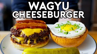 70 Wagyu Cheeseburger  Anything With Alvin [upl. by Inttirb]