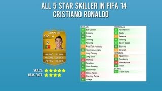 FIFA 14  All 5 Skiller  In game stats [upl. by Sarina]