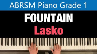 FOUNTAIN  Agnieszka Lasko  ABRSM Piano Grade 1 2025 amp 2026 B9 [upl. by Aynwad]