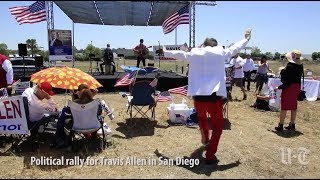 Travis Allen Draws Crowd At Border Calls For Wall  San Diego UnionTribune [upl. by Argella]