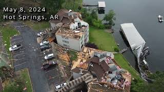 Hot Springs Tornado May 8 2024 [upl. by Tahpos]