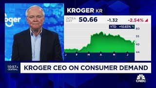 Kroger CEO on consumer strength and Albertsons merger [upl. by Derte]