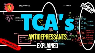 TCAs Mechanism of action Side effects Tricyclic antidepressants Pharmacology [upl. by Irtimid]