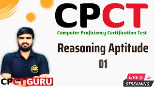 CPCT Reasoning Aptitude Part 1 [upl. by Enreval]