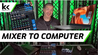 6 Ways To Connect An Audio Mixer To A Computer Mac or PC [upl. by Jacobsen]