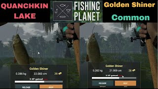 Fishing Planet QUANCHKIN LAKE LOUISIANA GOLDEN SHINER COMMON [upl. by Ailime]