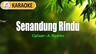 Senandung Rindu  Broery  Karaoke  Ciptaan A Riyanto [upl. by Ahsitnauq267]