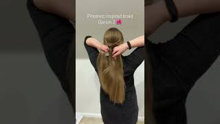 Amazing trendy braid inspired by Pinterest🤩🌺 hairstyle braids hair explorepage [upl. by Joycelin165]