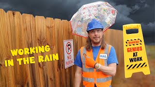 Handyman Hal uses Tools to Build an Umbrella Hard Hat  Learn tools and building for kids [upl. by Akinuahs]