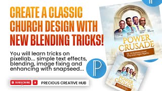 HOW TO CREATE A CHURCH DESIGN WITH PIXELLAB [upl. by Ocsinarf991]