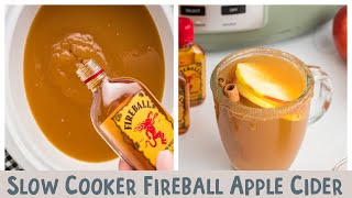 Slow Cooker Fireball Caramel Apple Cider [upl. by Aaren]