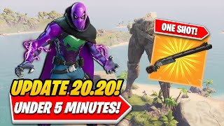 EVERYTHING You Need To Know About Fortnite UPDATE 2020 In Under 1 Minute New Shotgun  More [upl. by Nomelihp]