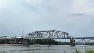 Amtrak Crossing the Illinois River [upl. by Oicneconi435]