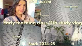 Woke up early at 5AM to study as a PCB student 📚 productive morning  Avika Goel 👀 [upl. by Atika]