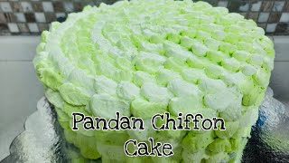 How to make Pandan Chiffon Cake  Js Foodstyle [upl. by Nicoli]