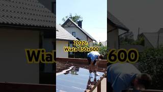 Wiata 850x600 montaż z 2022r krisarch diy pov fyp viralvideo 2022 [upl. by Katherina]