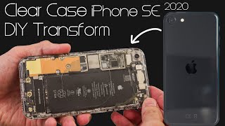 World 1st CLEAR iPhone SE 2020  Transparent  Teardown  Clear case  Take apart  see through hack [upl. by Yemac803]