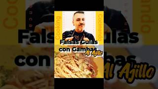 Falsas gulas o espaguetis con gambas al ajillo comidacasera gambasalajillo espaguetis spaghetti [upl. by Niabi]