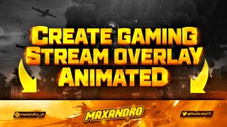 How To Make Animated Stream Overlay On Android  Animated Gaming Overlay Tutorial [upl. by Dnyletak]