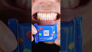 ASMR  Ritter Sport Milk Chocolate with Multi Hue Sugar Pearls Doctor Tristan Peh ASMR [upl. by Nonohcle]