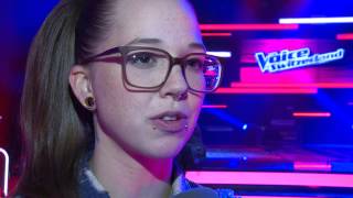 Interview mit Stefanie Heinzmann nach den Blind Auditions  The Voice of Switzerland 2014 [upl. by Gaynor639]