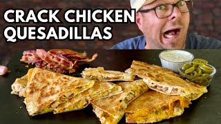 Youve GOT to See Our NEW Favorite Chicken Marinade for these CRACK CHICKEN QUESADILLAS  So GOOD [upl. by Bergerac678]