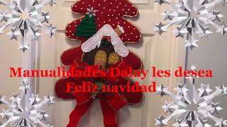 Manualidad navideñas arbol de navidad con fieltro [upl. by Mistrot]