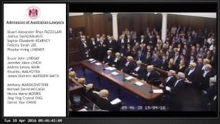 Admission of Australian Lawyers [upl. by Mavis]