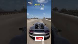 RecordBreaking 1477ft Jump Porsche 918 Spyder Soars in Forza Horizon 5 🚀  Sinister Singh shorts [upl. by Adnilemreh]