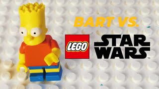 Bart vs LEGO Star Wars brickfilm fight [upl. by Analihp]