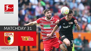 FC Augsburg  Union Berlin  Highlights  Matchday 31 – Bundesliga 202223 [upl. by Renrut]