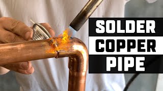 How To Solder Copper Pipe The CORRECT Way [upl. by Dloreh]